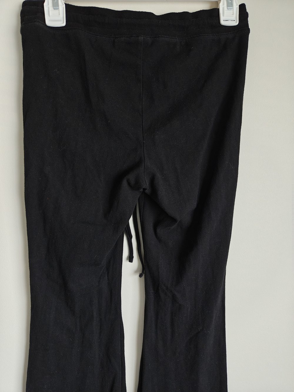 Aritzia Black Ribbed Drawstring Flare Pants - Picture 7 of 13